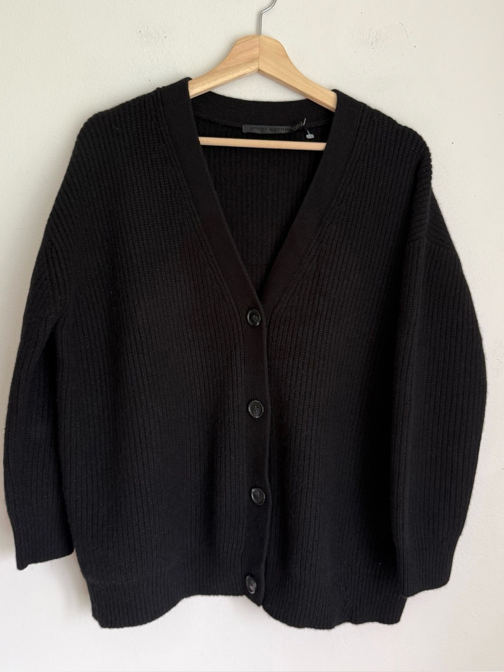 Jenni Kayne Cashmere Cocoon Cardigan in Black - Picture 7 of 11